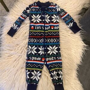 Hanna Andersson Festive Patterned Kids Footie Pajama - Apres Ski